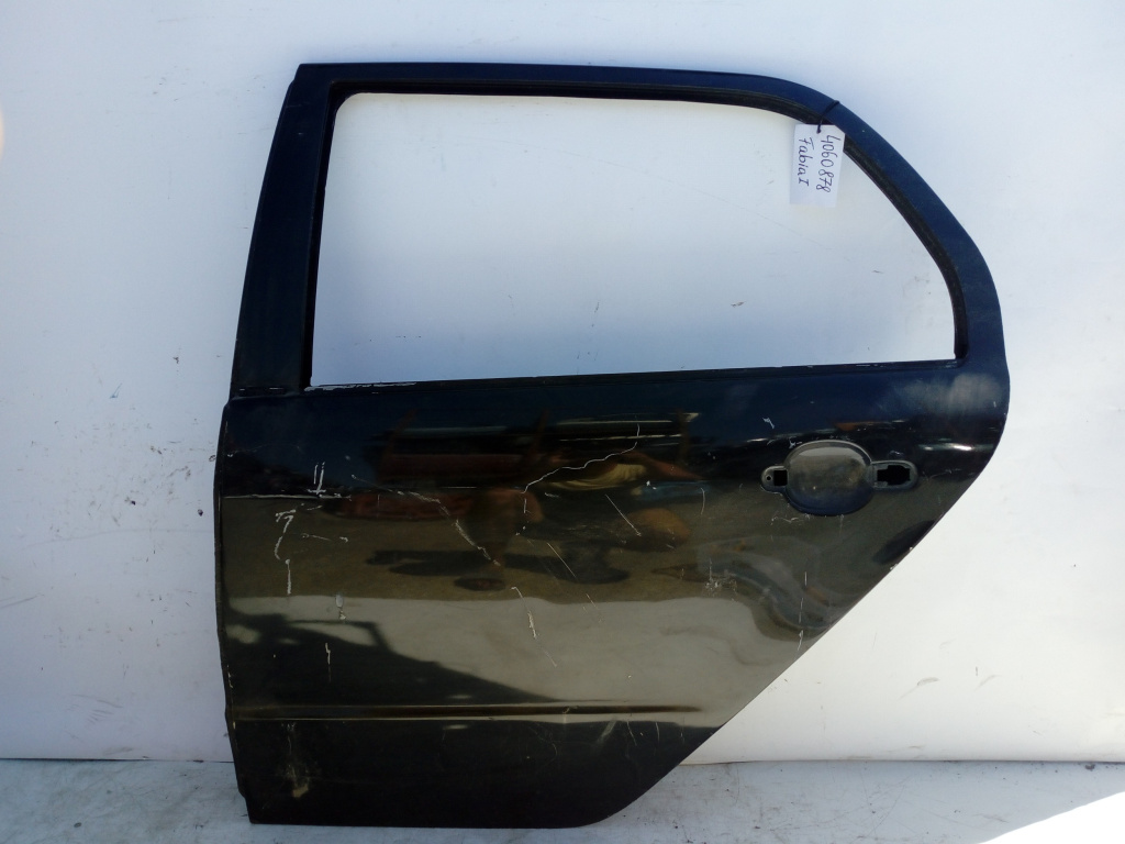 Usa / Portiera Stanga Spate Skoda Fabia 1 1999-2007 Negru Verde