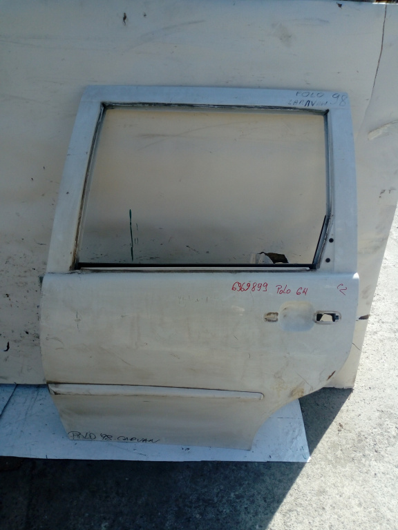 Usa / Portiera Stanga Spate Vw Polo (6N1) 1994-1999 Alb Break / Caravan / Station Wagon