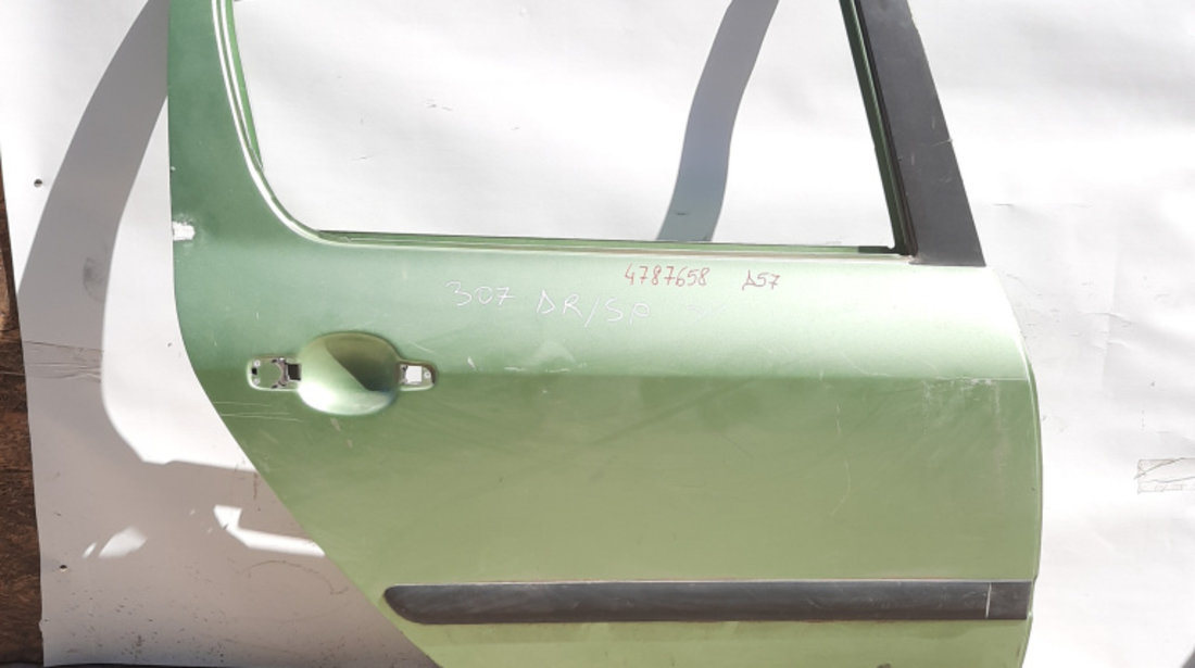 Usa / Portiera Verde,spate,dreapta Peugeot 307 2000 - Prezent