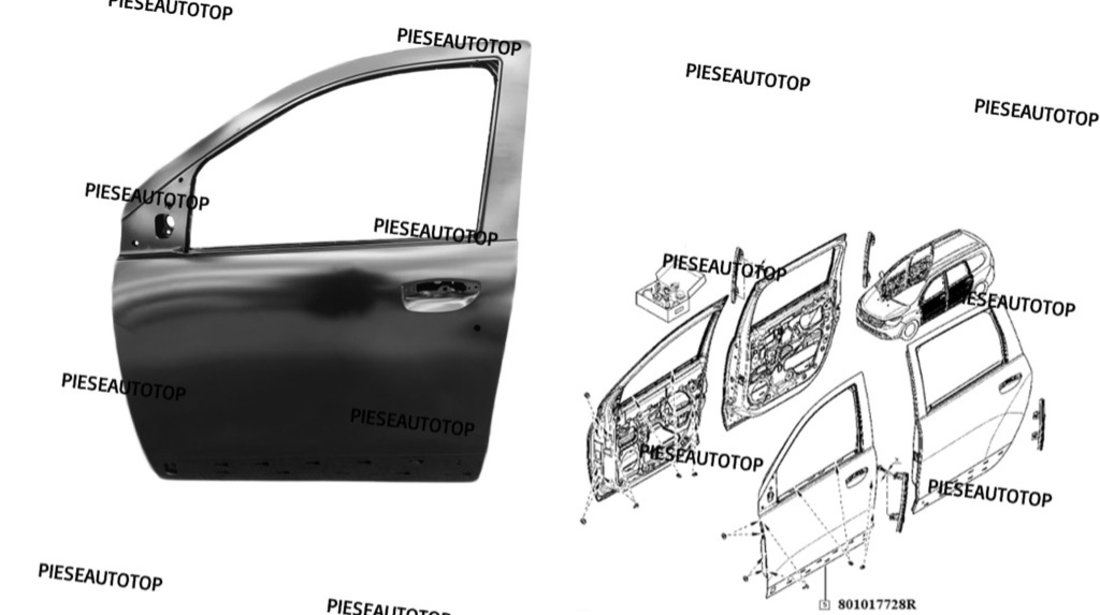 Usa stanga fata Dacia Dokker 2012-2021 NOUA 801017728R OE