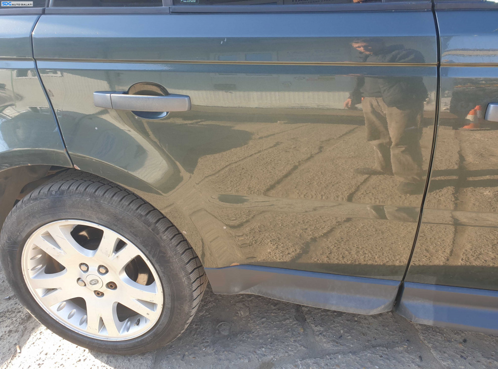 Usa Usi Portiera Portiere Dezechipata Dreapta Spate cu Inceput de Rugina Land Rover Range Rover Sport L320 2005 - 2009 Culoare LRC 904 Tonga Green [K4412]