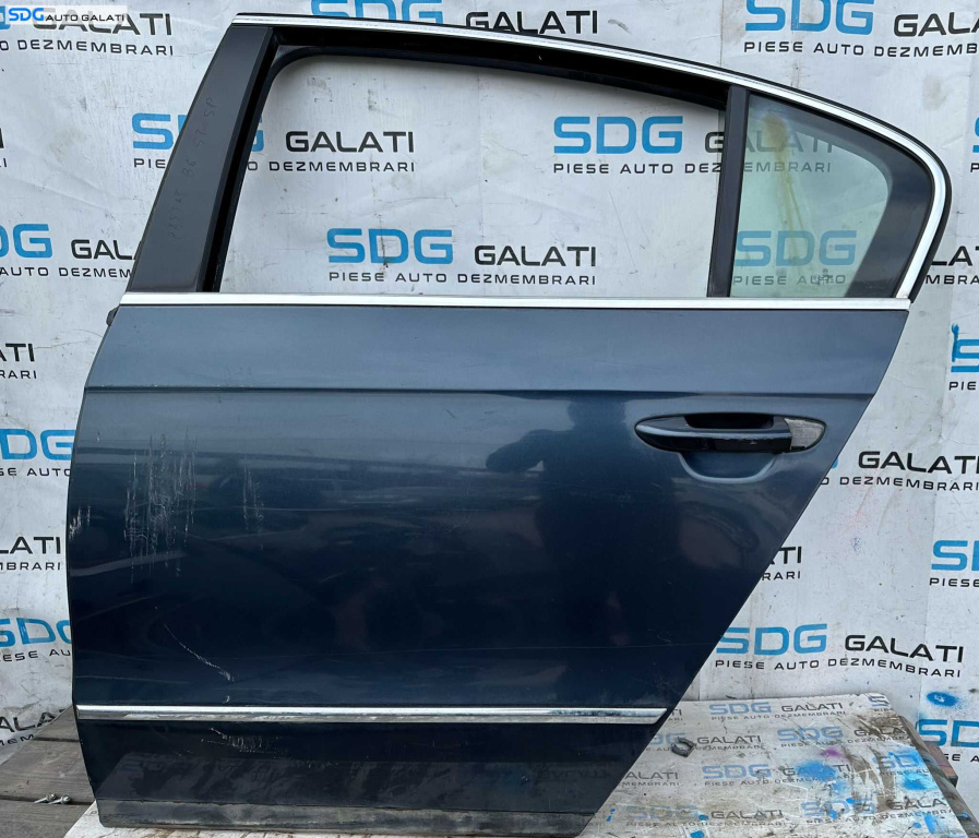 Usa Usi Portiera Portiere Stanga Spate cu Zgarieturi Volkswagen Passat B6 Berlina Sedan 2005 - 2010 [X3230]