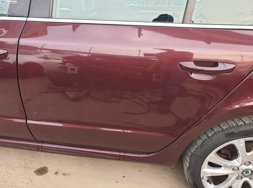 Usa Usi Portiera Portiere Stanga Spate cu Imperfectiuni Skoda Superb 2 Berlina Sedan 2008 - 2015 Culoare LF3X [K6025]
