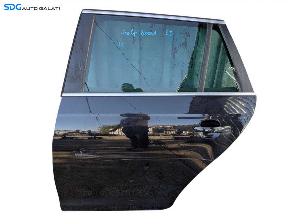 Usa Usi Portiera Portiere Stanga Spate Volkswagen Golf 6 Break 2008 - 2013 (Prezinta Ondulatie pe Centrul Portierei) [LC1971]
