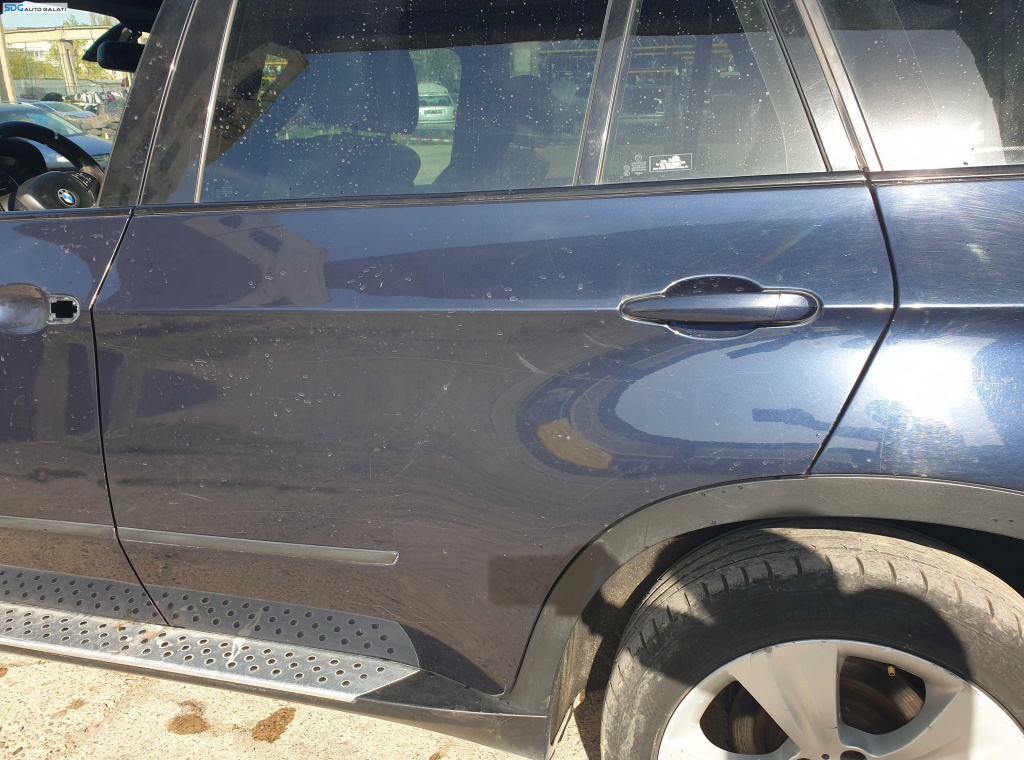 Usa Usi Portiera Portiere Stanga Spate Dezechipata BMW X5 E70 2006 - 2013 Culoare A35 Monacoblau Metallic [K4867]