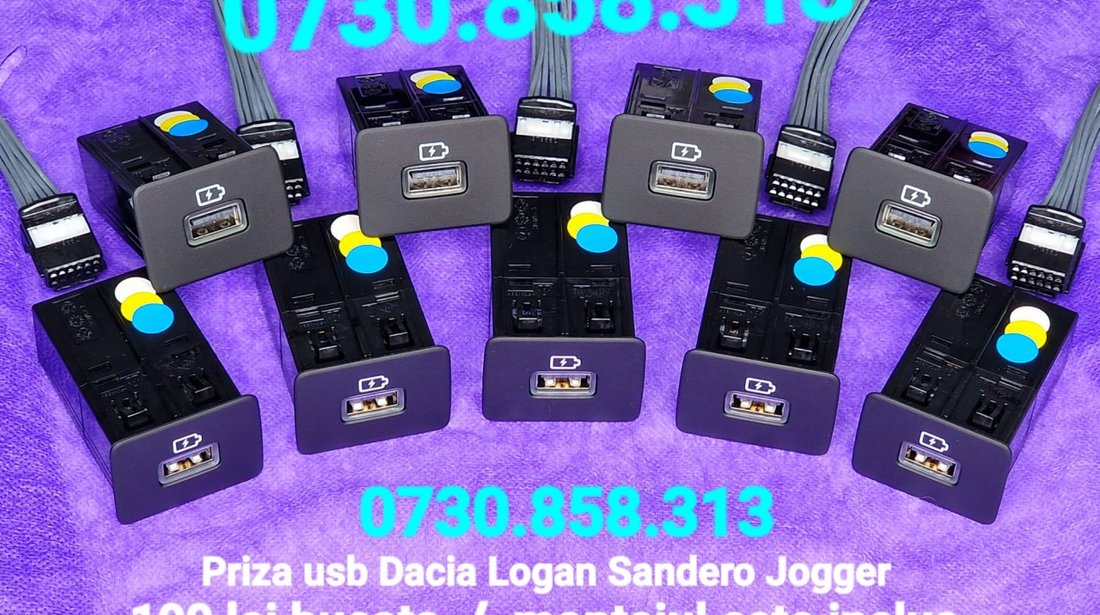 Usb Dacia OEM MODUL PRIZA USB   280239782R DACIA Logan 3 Jogger Sandero 3 Duster 3 MONTAJ FREE