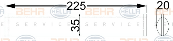 Uscator,aer conditionat (8FT351192604 HELLA) RENAULT