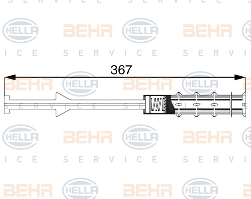 Uscator,aer conditionat (8FT351197711 HELLA) MERCEDES-BENZ,SMART