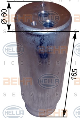 Uscator,aer conditionat (8FT351200311 HELLA) MERCEDES-BENZ
