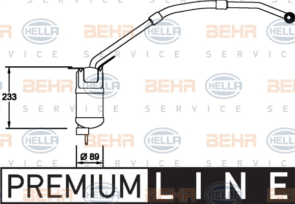 Uscator,aer conditionat (8FT351335001 HELLA) JAGUAR