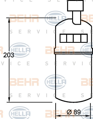 Uscator,aer conditionat (8FT351335041 HELLA) RENAULT