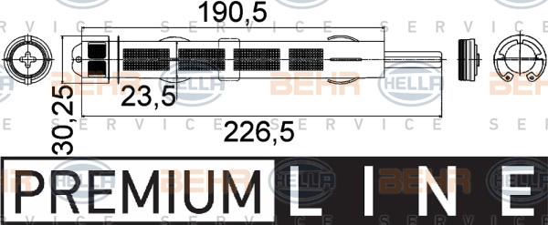 Uscator,aer conditionat (8FT351335241 HELLA) RENAULT