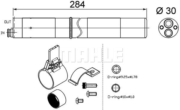 Uscator,aer conditionat (AD251000S BEH MAH) AUDI