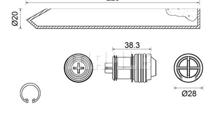 Uscator,aer conditionat (AD300000S MAHLE KNECHT) SUZUKI