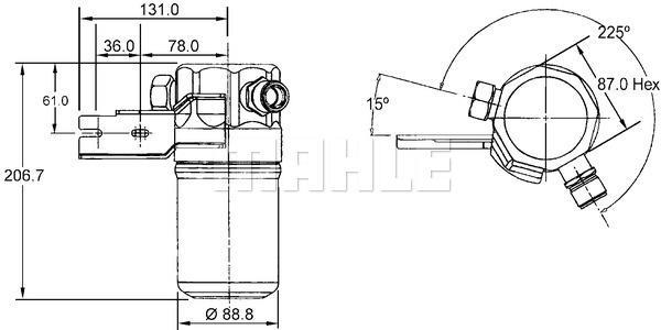 Uscator,aer conditionat (AD42000S BEH MAH) AUDI