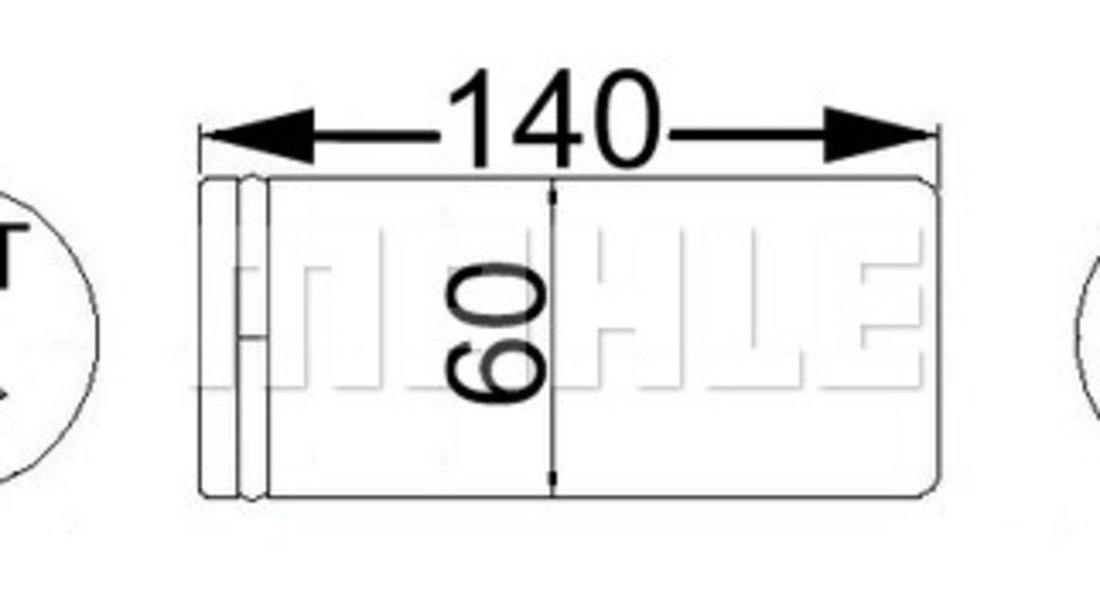 Uscator,aer conditionat (AD65000S MAHLE KNECHT) NISSAN