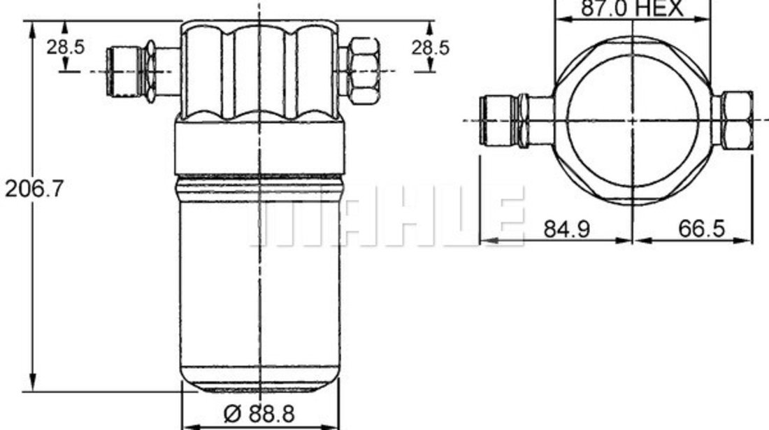 Uscator,aer conditionat AUDI 80 B4 Saloon (8C2) MAHLE AD 36 000S