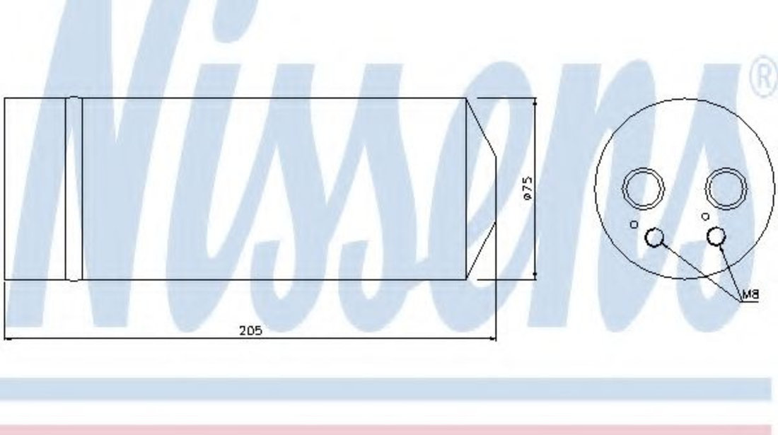 Uscator,aer conditionat AUDI A4 (8E2, B6) (2000 - 2004) NISSENS 95314 piesa NOUA