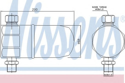 Uscator,aer conditionat AUDI A4 Avant (8D5, B5) (1994 - 2001) NISSENS 95324 piesa NOUA