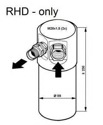 Uscator,aer conditionat AUDI A6 (4A, C4) (1994 - 1997) NRF 33082 piesa NOUA