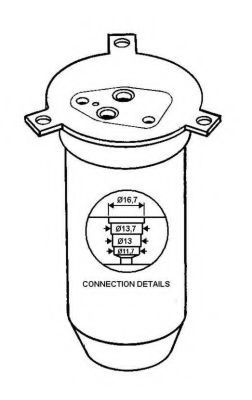 Uscator,aer conditionat BMW Seria 7 (E38) (1994 - 2001) NRF 33072 piesa NOUA