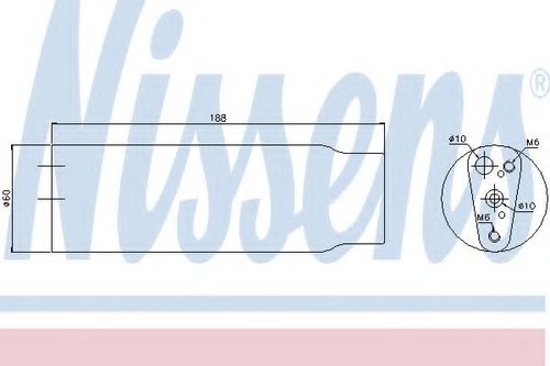 Uscator,aer conditionat FIAT BRAVO I (182) (1995 - 2001) NISSENS 95170 piesa NOUA