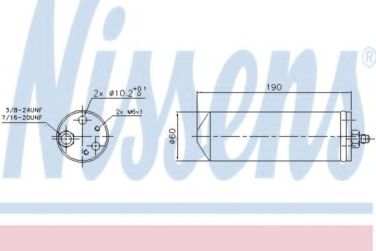 Uscator,aer conditionat FIAT PUNTO (188) (1999 - 2016) NISSENS 95323 piesa NOUA