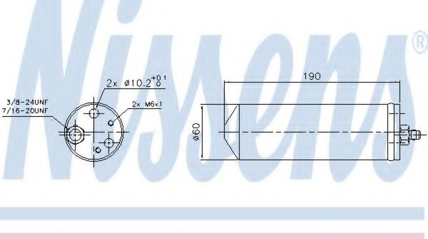 Uscator,aer conditionat FIAT PUNTO (188) (1999 - 2016) NISSENS 95323 piesa NOUA