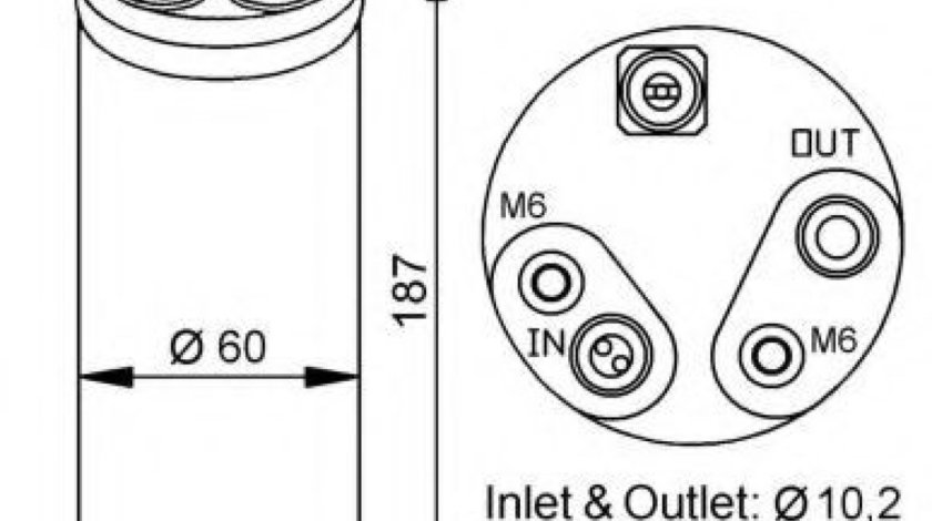 Uscator,aer conditionat FIAT PUNTO Van (188AX) (2000 - 2009) NRF 33152 piesa NOUA