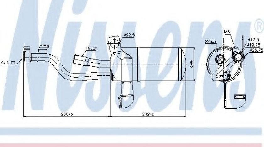 Uscator,aer conditionat FORD FOCUS C-MAX (2003 - 2007) NISSENS 95449 piesa NOUA