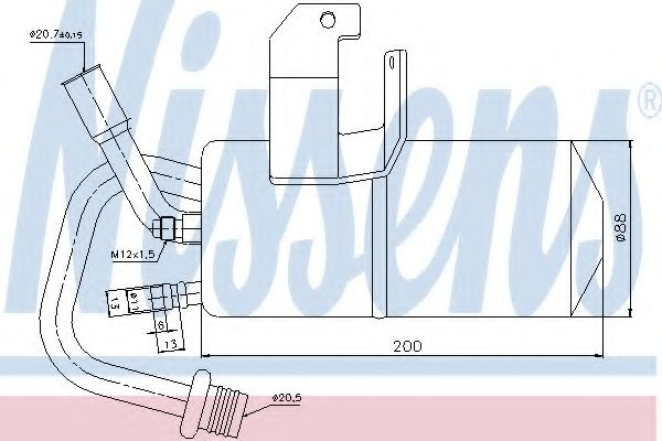 Uscator,aer conditionat FORD FUSION (JU) (2002 - 2012) NISSENS 95317 piesa NOUA