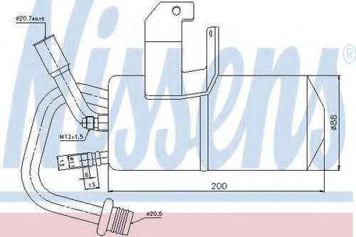 Uscator,aer conditionat FORD FUSION (JU) (2002 - 2012) NISSENS 95317 piesa NOUA