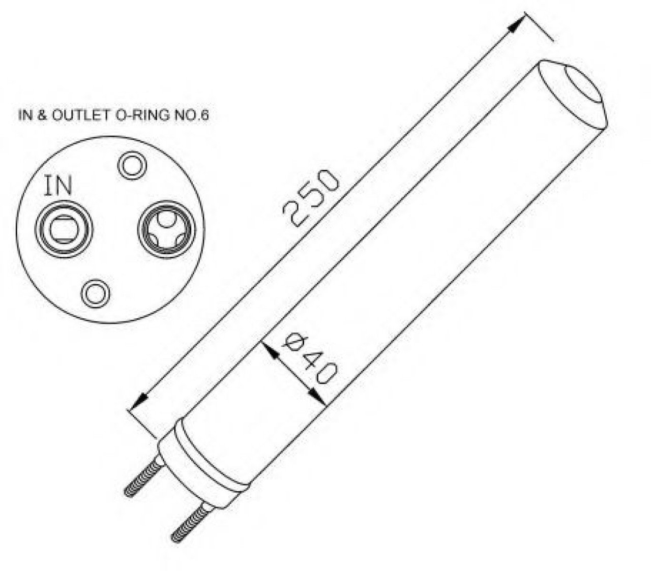 Uscator,aer conditionat KIA RIO combi (DC) (2000 - 2005) NRF 33286 piesa NOUA