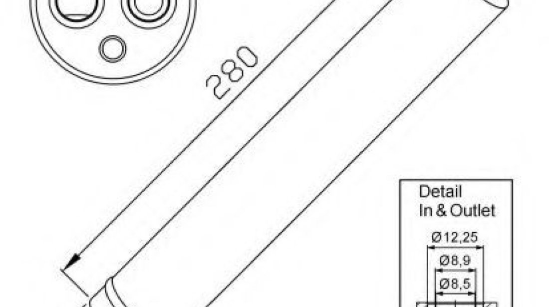 Uscator,aer conditionat MAZDA 3 (BM) (2013 - 2016) NRF 33302 piesa NOUA