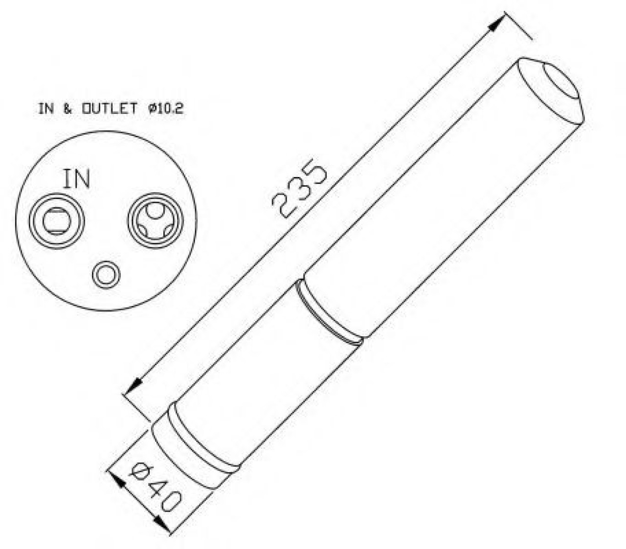 Uscator,aer conditionat MAZDA 5 (CR19) (2005 - 2016) NRF 33225 piesa NOUA
