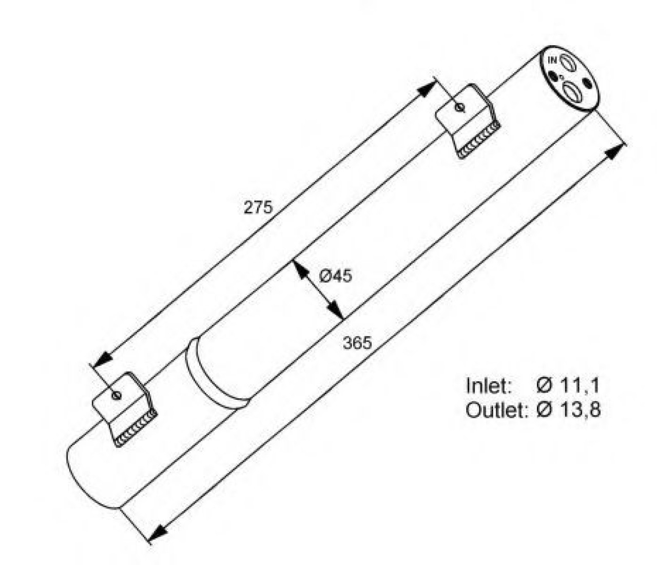 Uscator,aer conditionat MERCEDES B-CLASS (W245) (2005 - 2011) NRF 33282 piesa NOUA