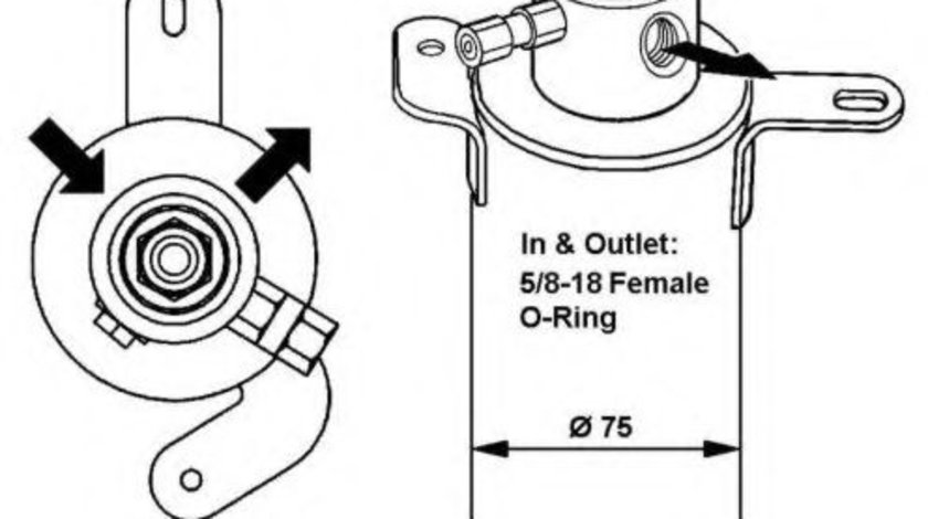 Uscator,aer conditionat MERCEDES C-CLASS Combi (S202) (1996 - 2001) NRF 33039 piesa NOUA