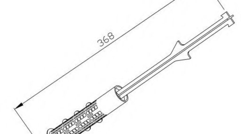 Uscator,aer conditionat MERCEDES C-CLASS T-Model (S203) (2001 - 2007) NRF 33223 piesa NOUA