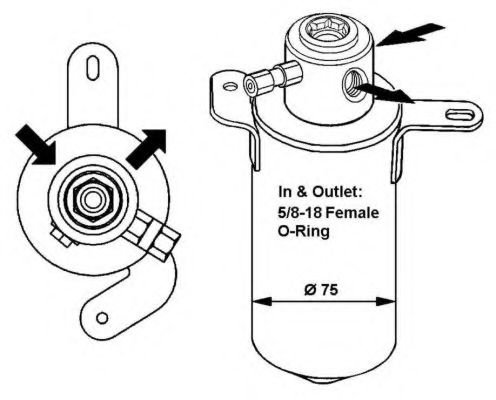 Uscator,aer conditionat MERCEDES C-CLASS (W202) (1993 - 2000) NRF 33039 piesa NOUA