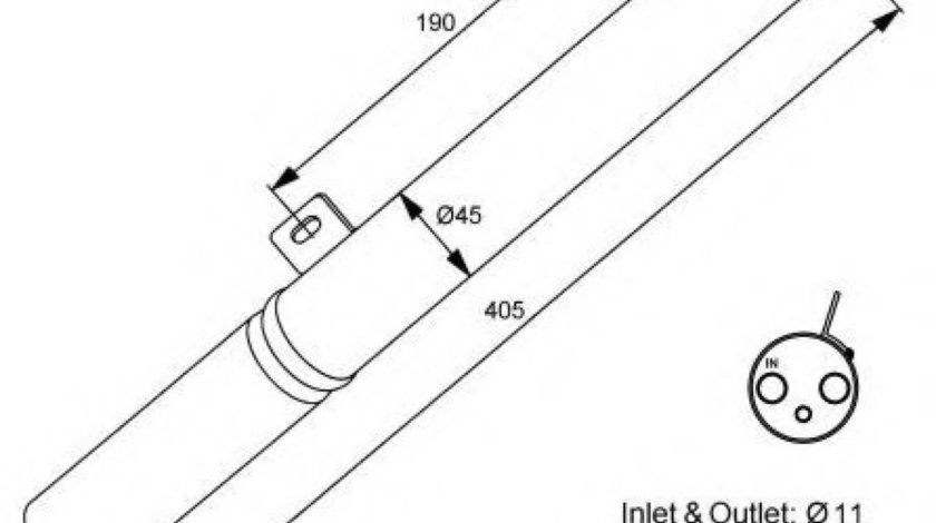 Uscator,aer conditionat MERCEDES CLK (C209) (2002 - 2009) NRF 33196 piesa NOUA