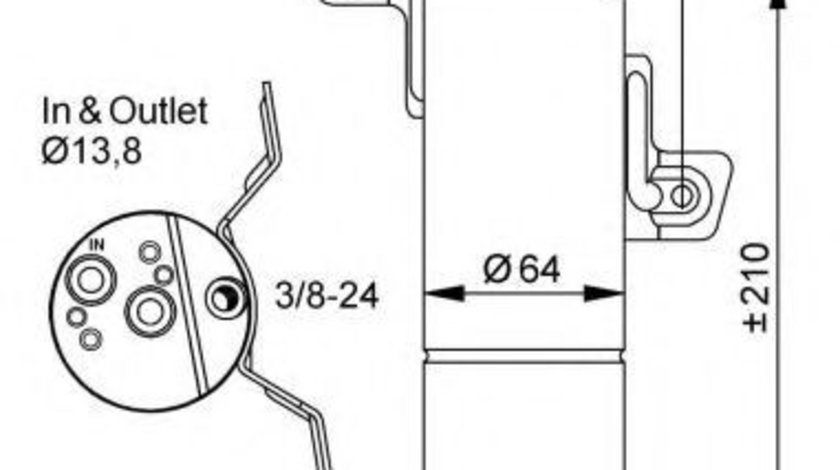 Uscator,aer conditionat MERCEDES S-CLASS (W221) (2005 - 2013) NRF 33303 piesa NOUA