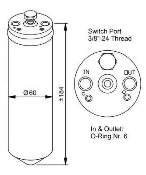 Uscator,aer conditionat MITSUBISHI COLT V (CJ, CP) (1995 - 2003) NRF 33028 piesa NOUA