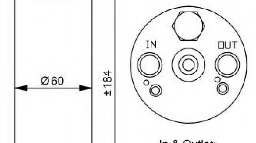 Uscator,aer conditionat MITSUBISHI COLT V (CJ, CP) (1995 - 2003) NRF 33028 piesa NOUA