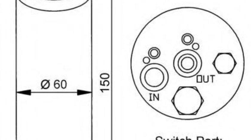 Uscator,aer conditionat NISSAN MICRA II (K11) (1992 - 2003) NRF 33137 piesa NOUA