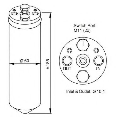 Uscator,aer conditionat NISSAN PRIMERA Break (WP11) (1996 - 2002) NRF 33122 piesa NOUA