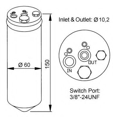 Uscator,aer conditionat NISSAN PRIMERA (P11) (1996 - 2001) NRF 33137 piesa NOUA