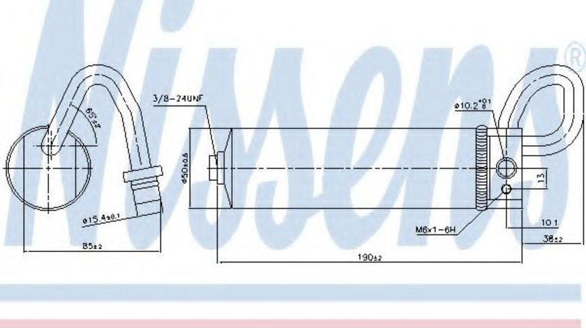 Uscator,aer conditionat NISSAN QASHQAI / QASHQAI +2 (J10, JJ10) (2007 - 2013) NISSENS 95496 piesa NOUA