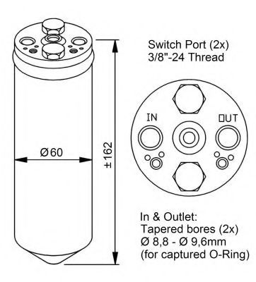 Uscator,aer conditionat NISSAN TERRANO II (R20) (1992 - 2007) NRF 33183 piesa NOUA
