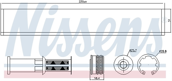 Uscator,aer Conditionat Nissens Audi 95598