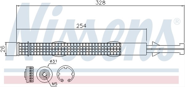 Uscator,aer Conditionat Nissens Seat 95526